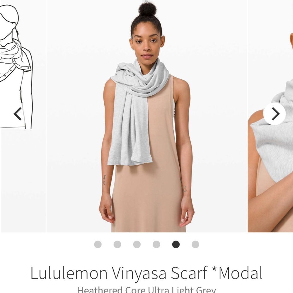 Lululemon vinyasa scarf dark grey